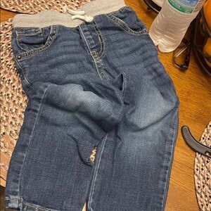 Kids Blue Denim Jogger Pants